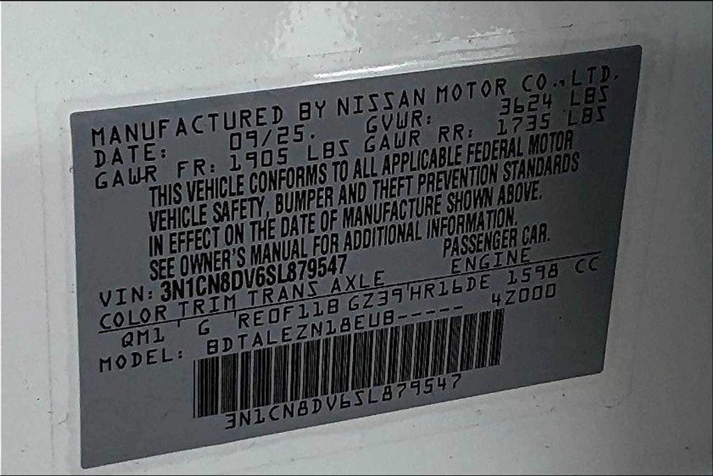 new 2025 Nissan Versa car, priced at $16,890