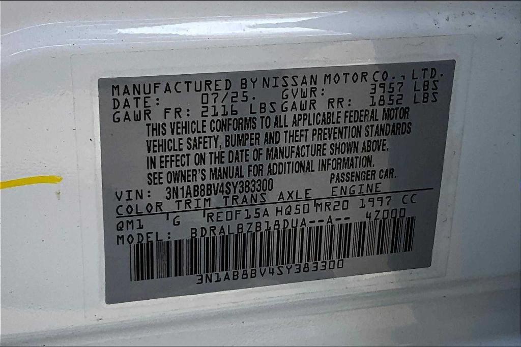 new 2025 Nissan Sentra car, priced at $23,255