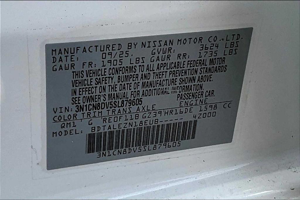 new 2025 Nissan Versa car, priced at $16,890