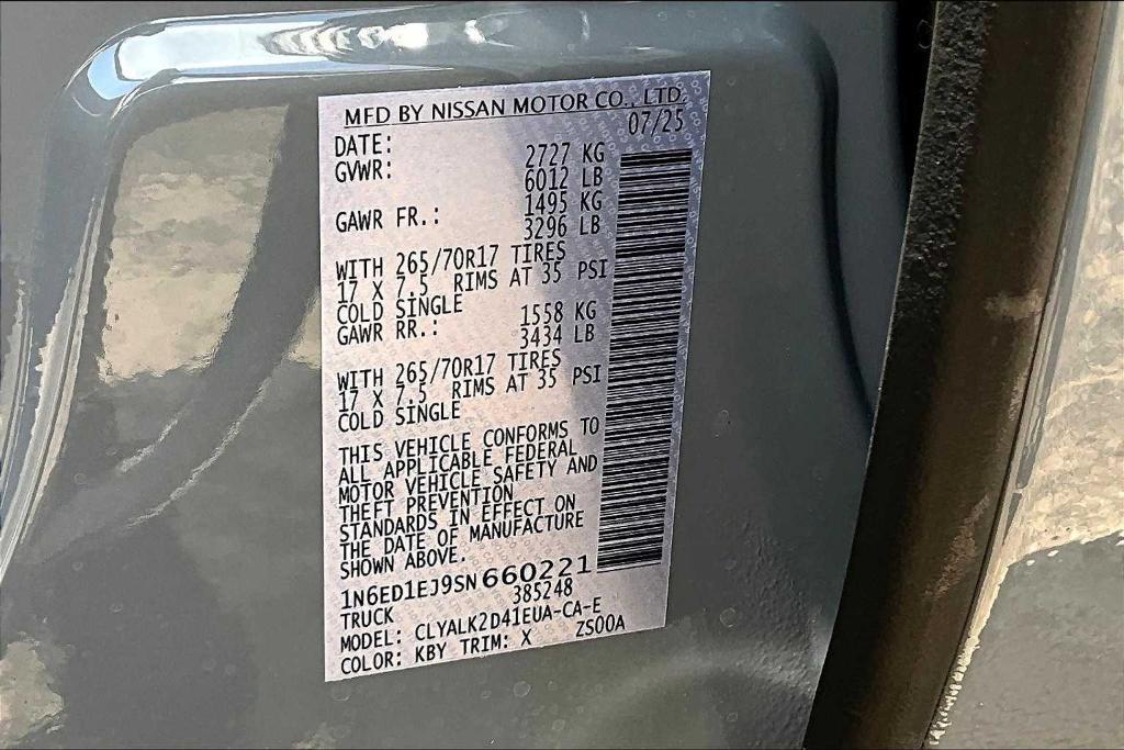 new 2025 Nissan Frontier car, priced at $36,692