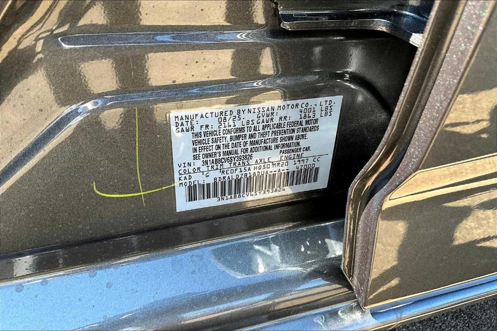 new 2025 Nissan Sentra car, priced at $22,130