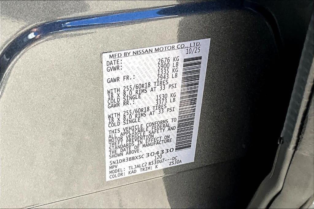 new 2025 Nissan Pathfinder car, priced at $35,223