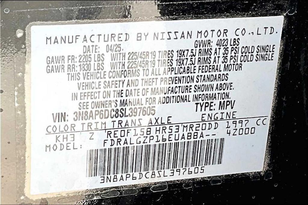 new 2025 Nissan Kicks car, priced at $27,946
