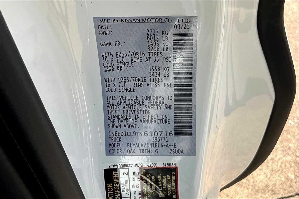 new 2026 Nissan Frontier car, priced at $32,340