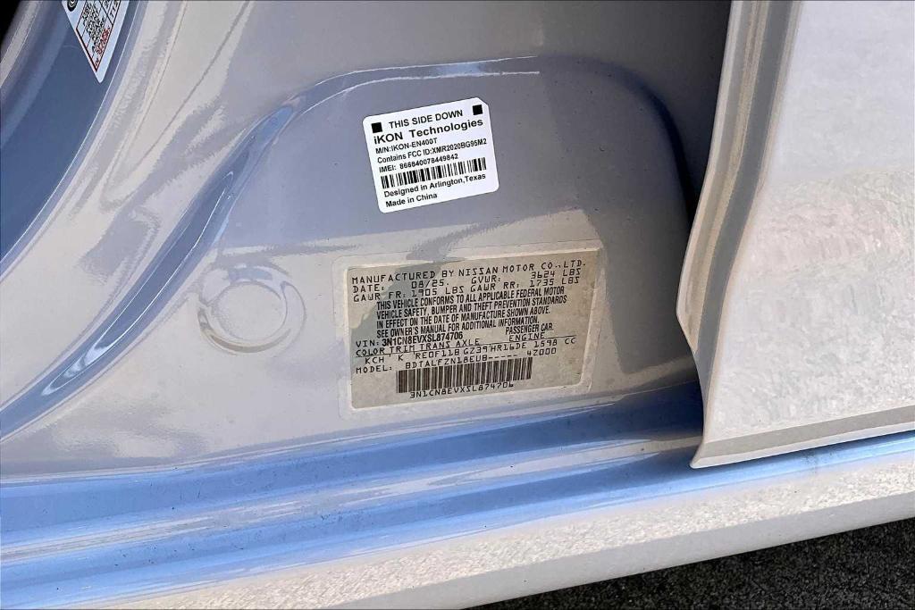 new 2025 Nissan Versa car, priced at $20,235