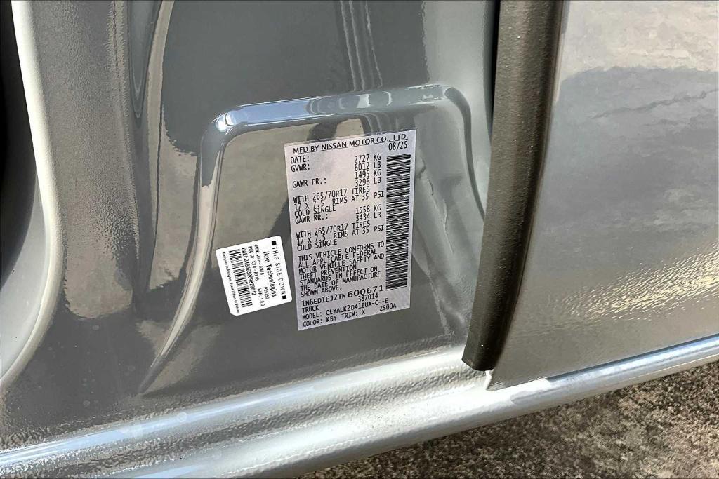 new 2026 Nissan Frontier car, priced at $40,955