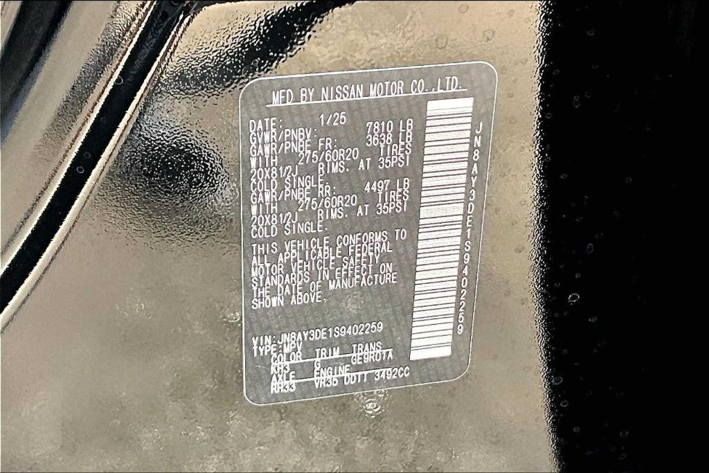 new 2025 Nissan Armada car, priced at $77,325