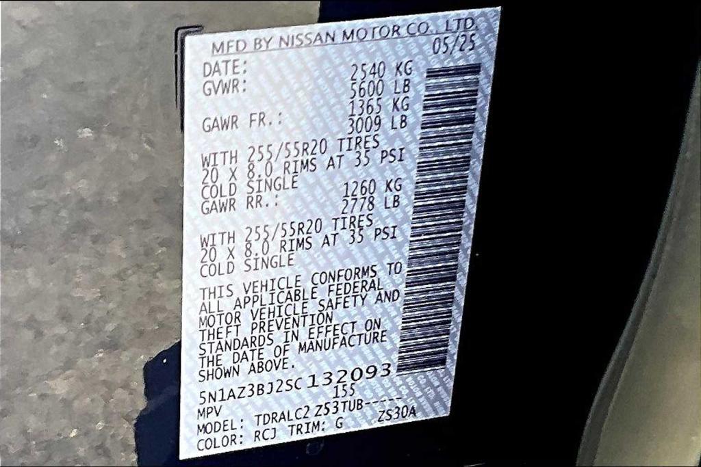 new 2025 Nissan Murano car, priced at $39,020