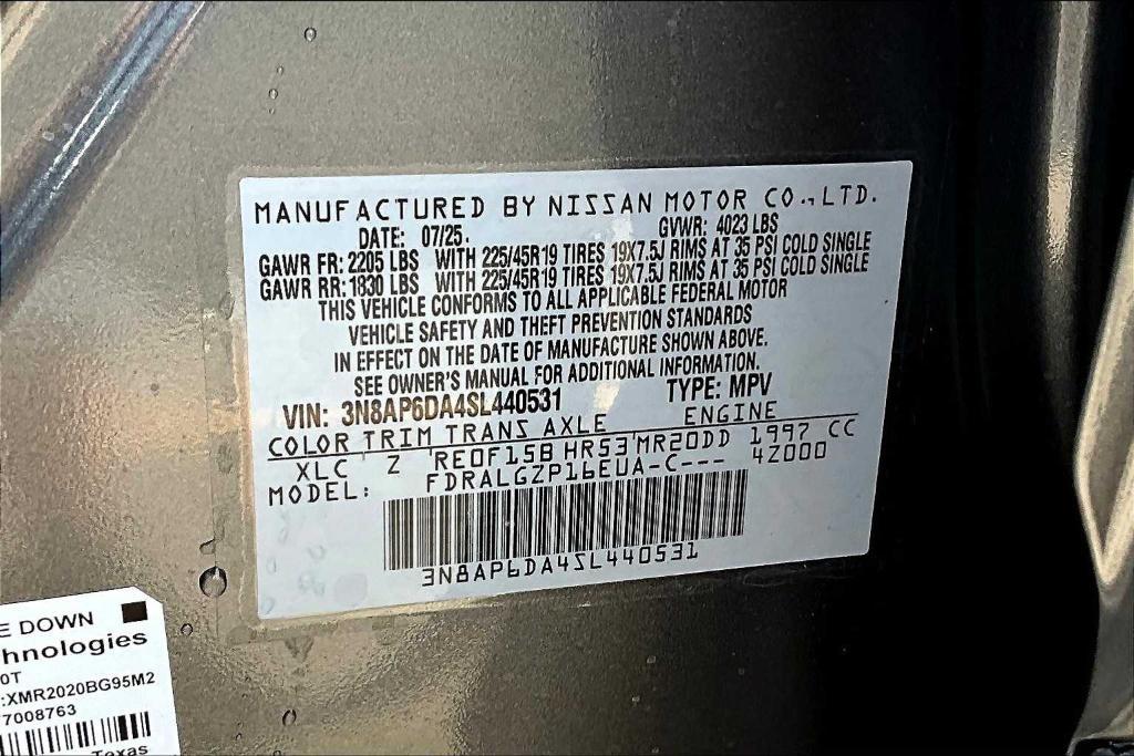 new 2025 Nissan Kicks car, priced at $25,365