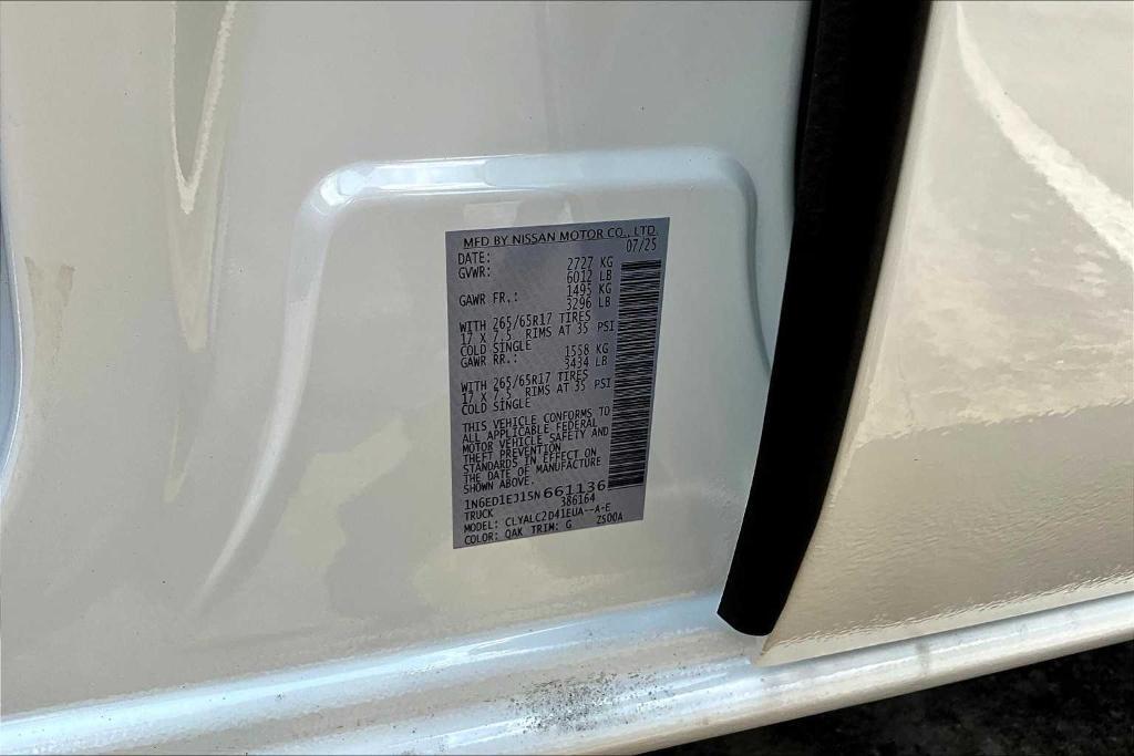 new 2025 Nissan Frontier car, priced at $32,654