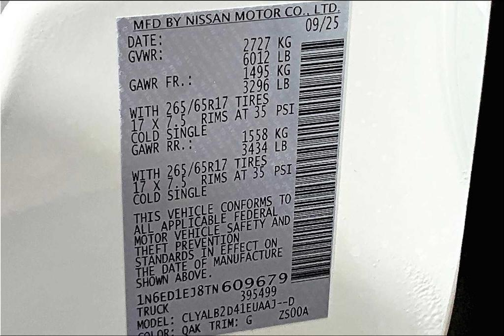 new 2026 Nissan Frontier car, priced at $38,335