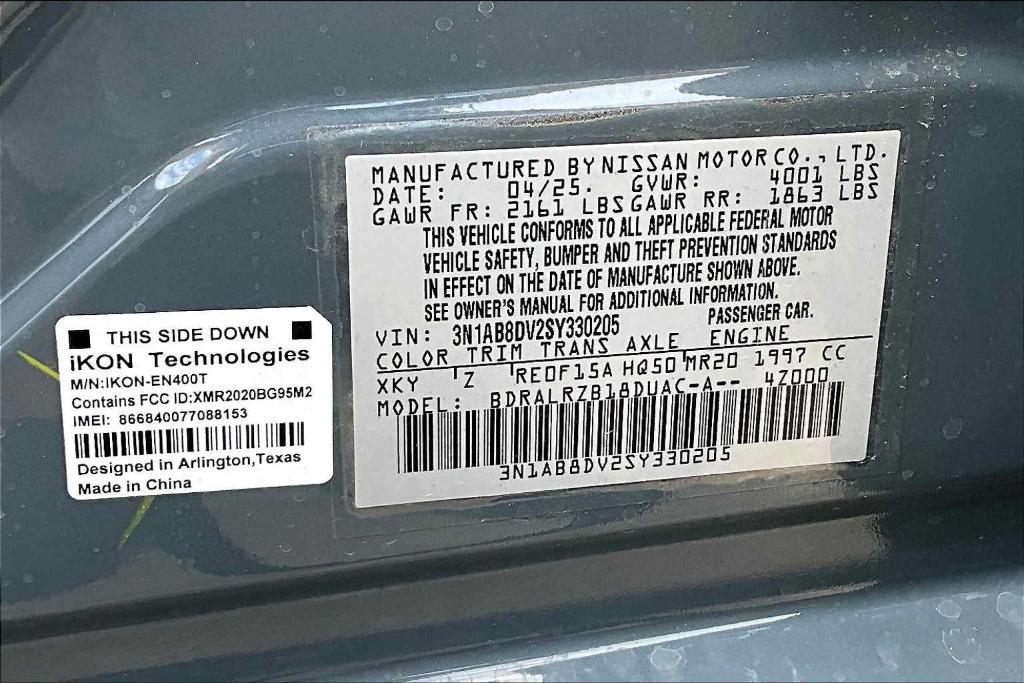 new 2025 Nissan Sentra car, priced at $25,590