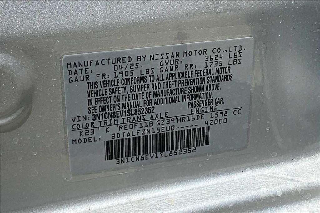new 2025 Nissan Versa car, priced at $22,385