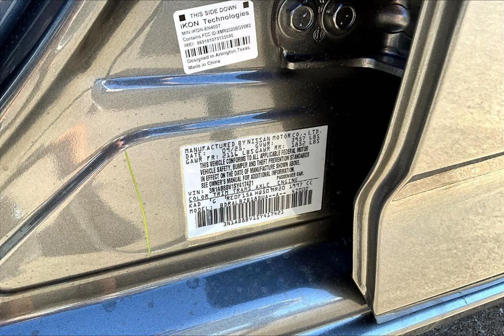 new 2025 Nissan Sentra car, priced at $20,325