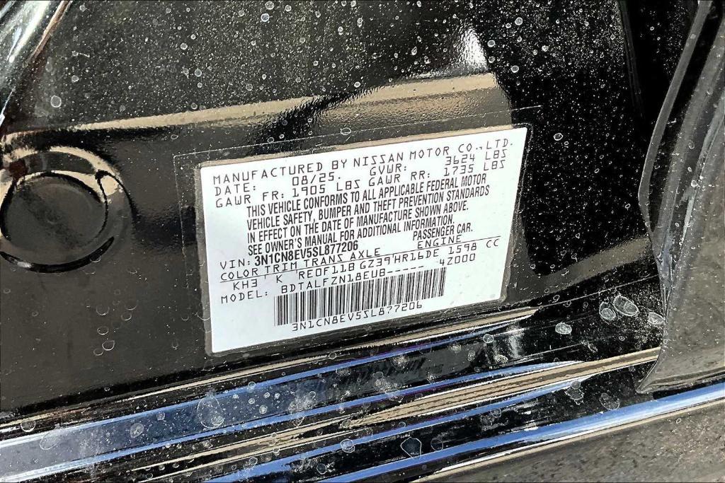 new 2025 Nissan Versa car, priced at $19,946