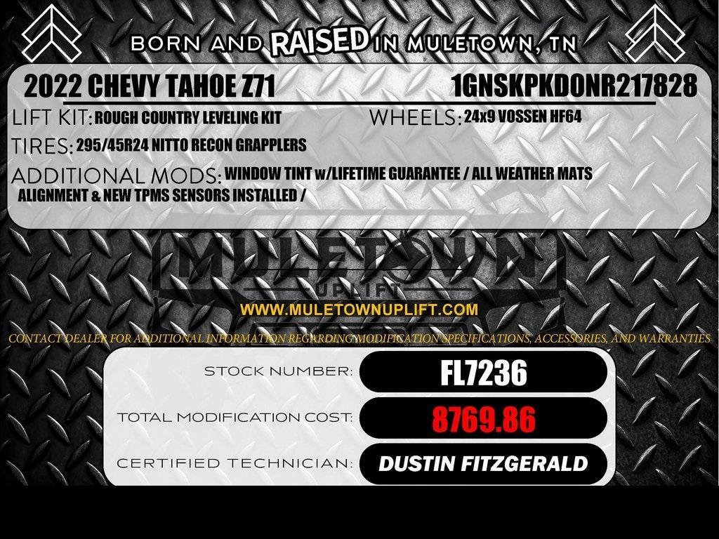 used 2022 Chevrolet Tahoe car, priced at $61,205