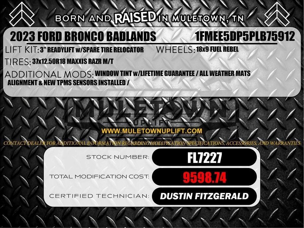used 2023 Ford Bronco car, priced at $54,729