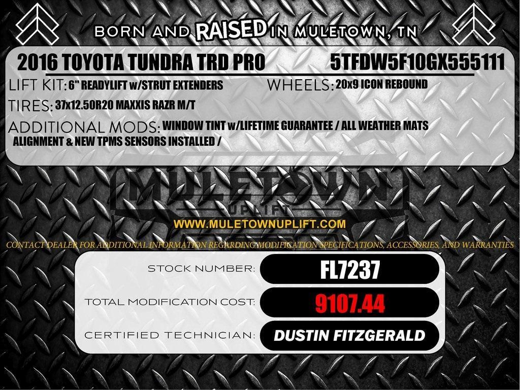 used 2016 Toyota Tundra car, priced at $45,564