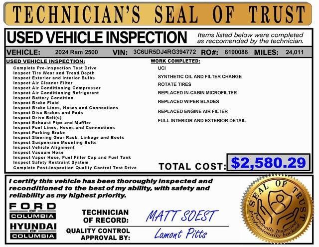 used 2024 Ram 2500 car, priced at $40,961