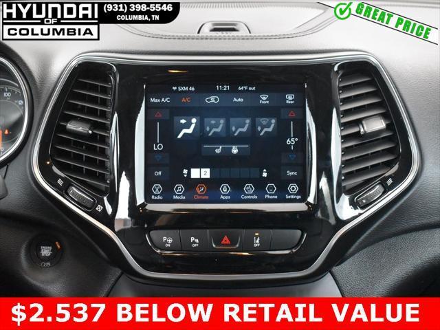 used 2021 Jeep Cherokee car, priced at $22,927