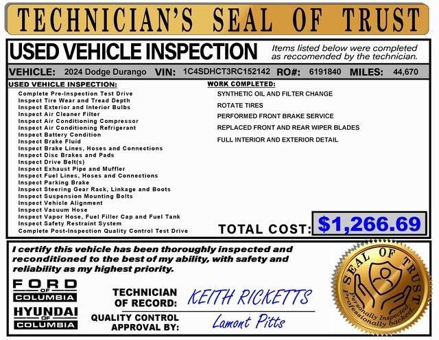 used 2024 Dodge Durango car, priced at $36,632