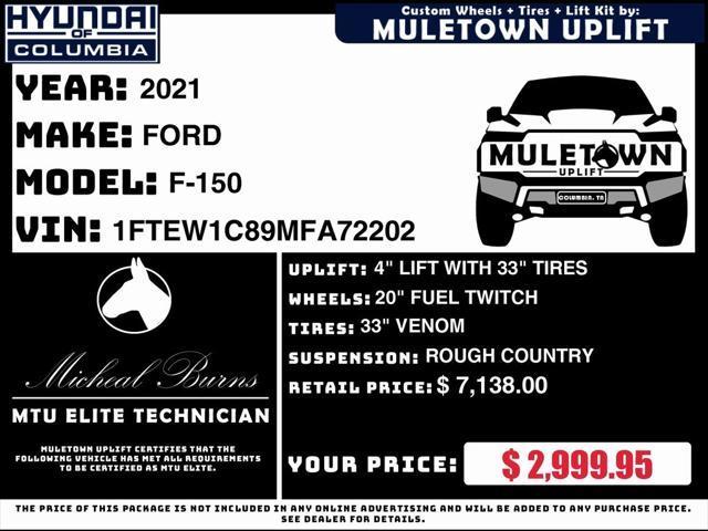 used 2021 Ford F-150 car, priced at $32,425