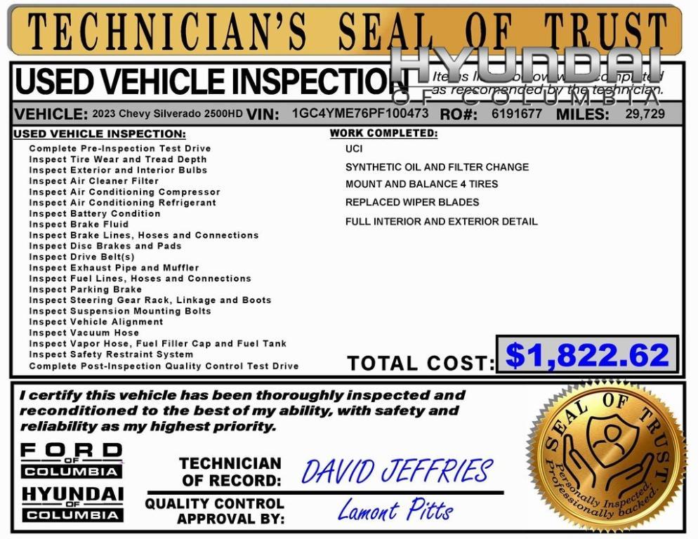 used 2023 Chevrolet Silverado 2500 car, priced at $47,093