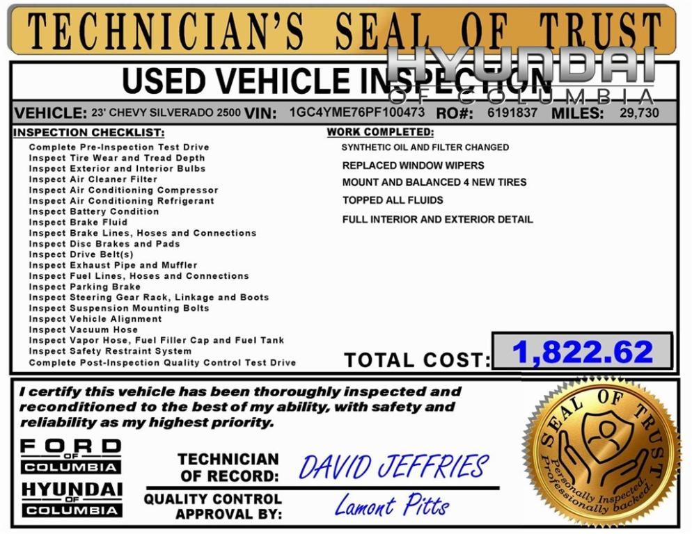 used 2023 Chevrolet Silverado 2500 car, priced at $47,093