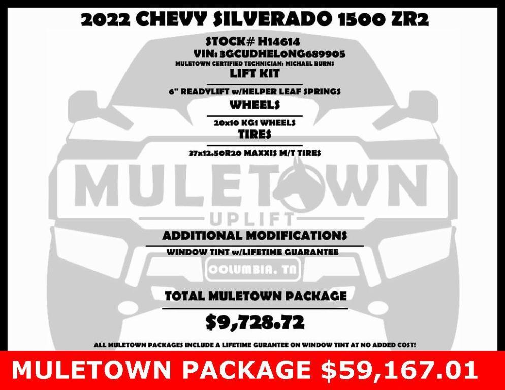 used 2022 Chevrolet Silverado 1500 car, priced at $49,438