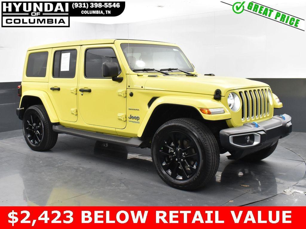 used 2022 Jeep Wrangler Unlimited 4xe car, priced at $31,874