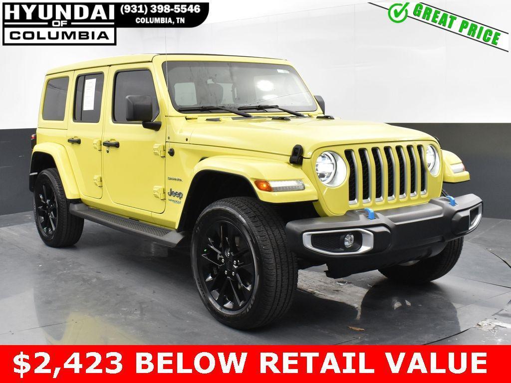 used 2022 Jeep Wrangler Unlimited 4xe car, priced at $31,874