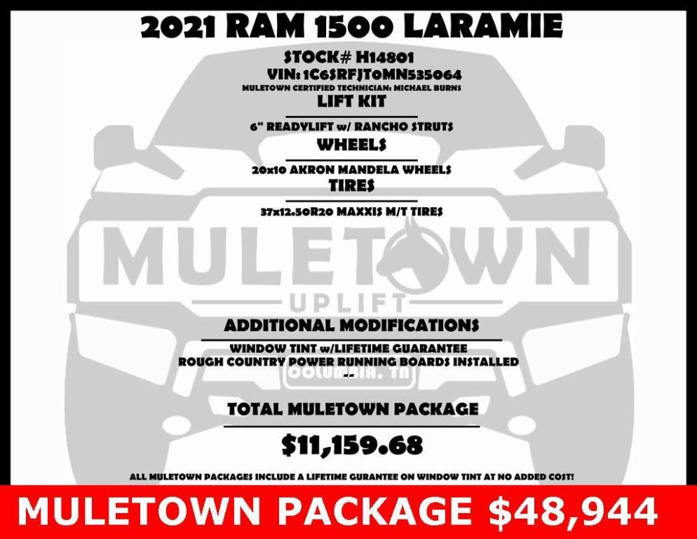 used 2021 Ram 1500 car, priced at $48,944