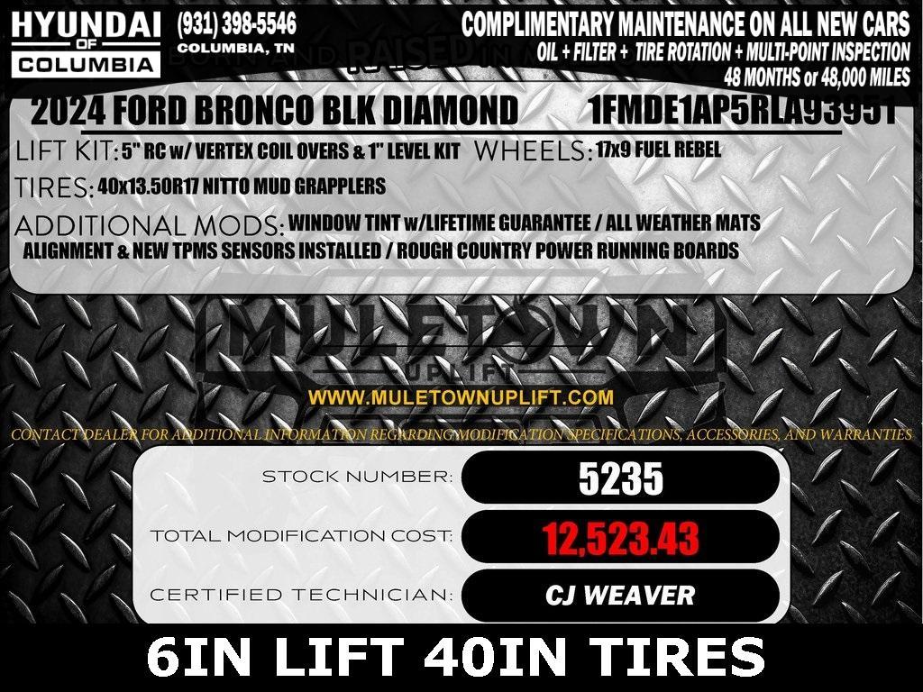 used 2024 Ford Bronco car, priced at $59,999