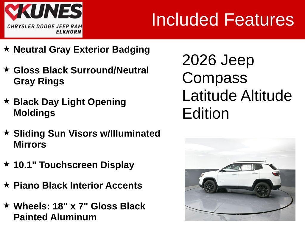 new 2026 Jeep Compass car, priced at $30,899