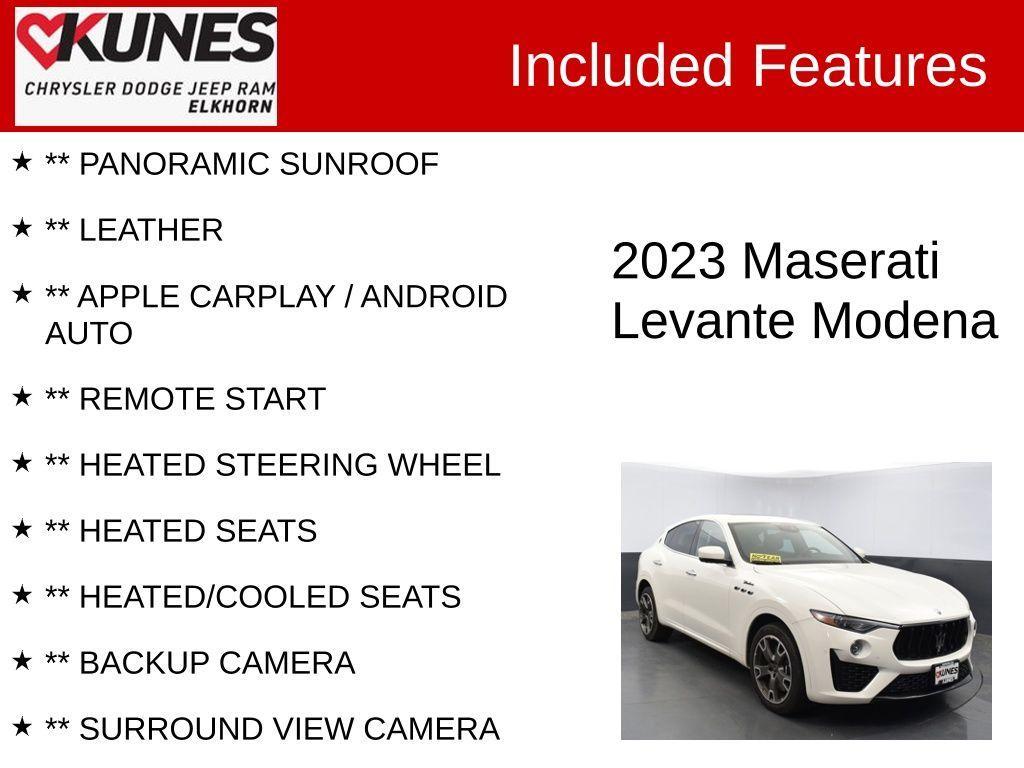 used 2023 Maserati Levante car, priced at $41,370