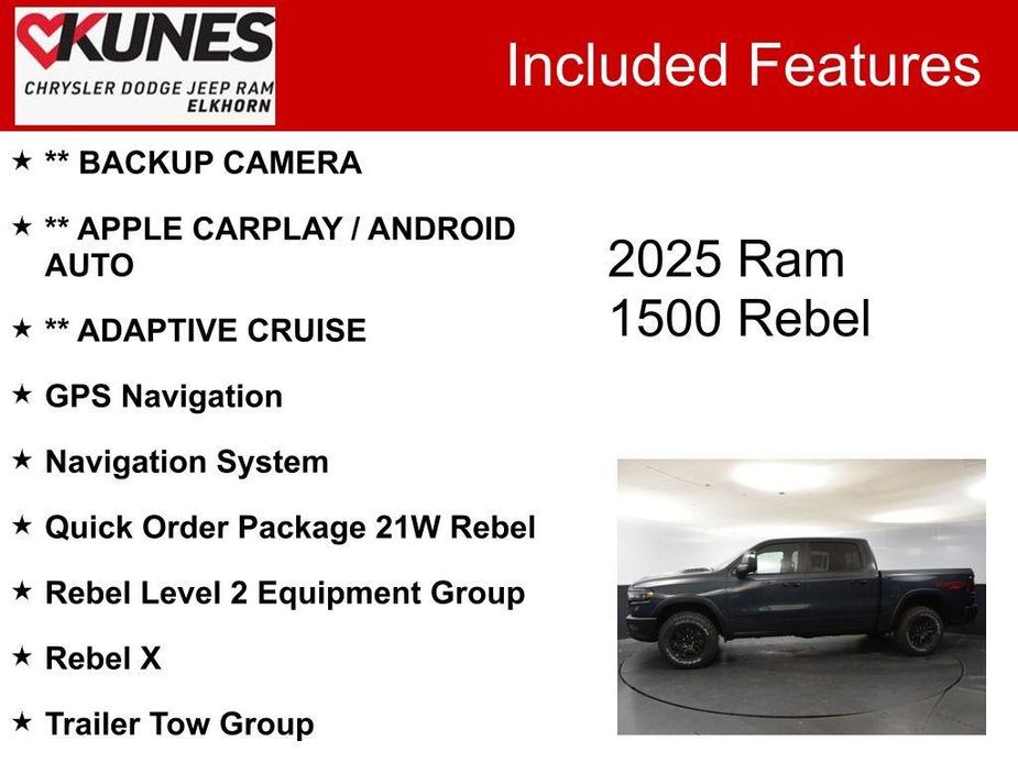 new 2025 Ram 1500 car, priced at $62,836