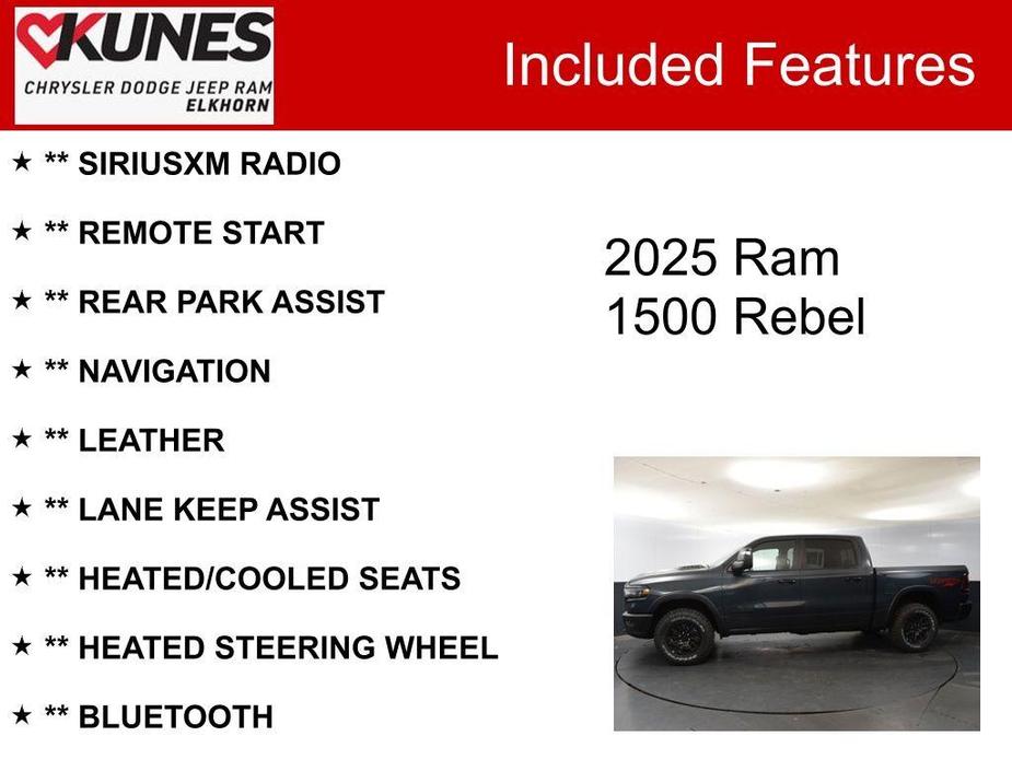 new 2025 Ram 1500 car, priced at $62,836