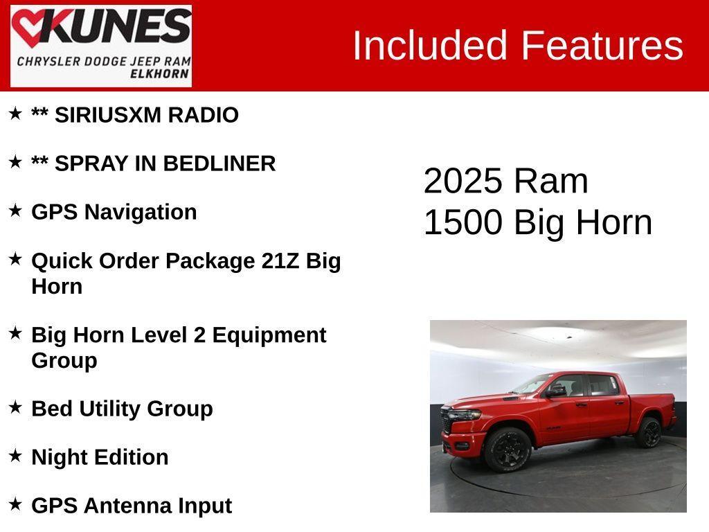 new 2025 Ram 1500 car, priced at $58,365
