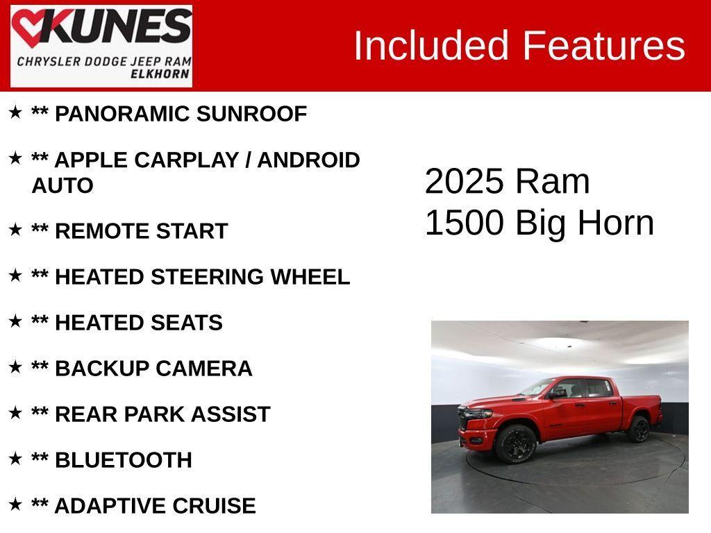 new 2025 Ram 1500 car, priced at $54,498