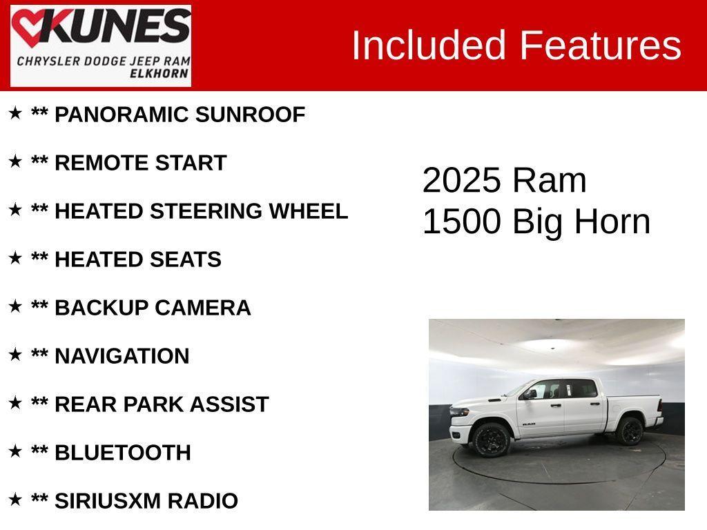 new 2025 Ram 1500 car, priced at $51,998