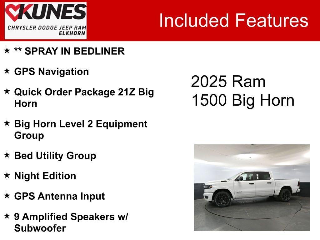 new 2025 Ram 1500 car, priced at $54,498