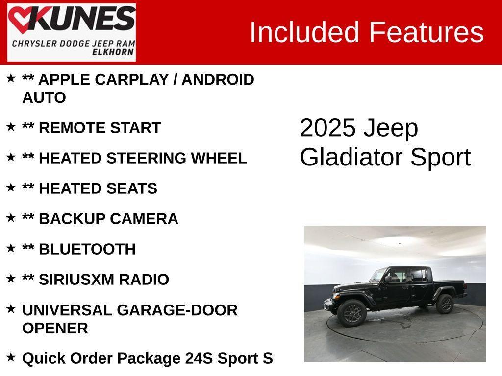 new 2025 Jeep Gladiator car, priced at $46,598