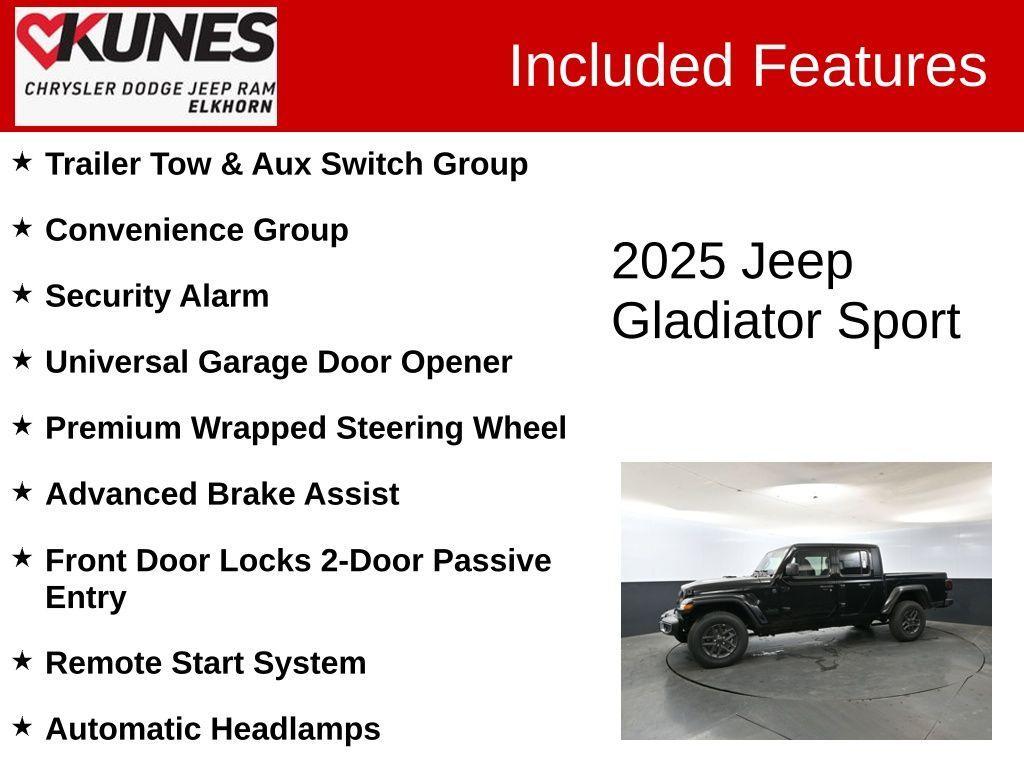 new 2025 Jeep Gladiator car, priced at $46,598