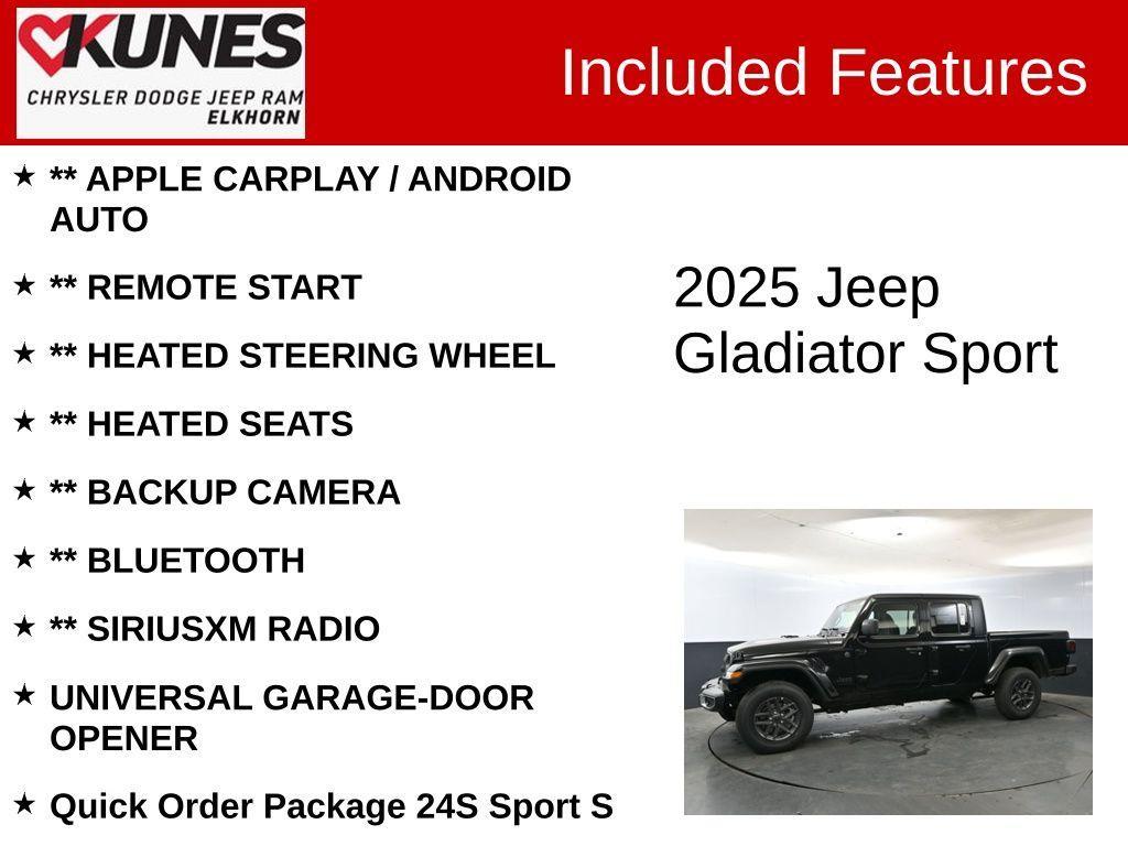new 2025 Jeep Gladiator car, priced at $45,742