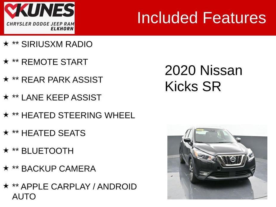 used 2020 Nissan Kicks car, priced at $16,613