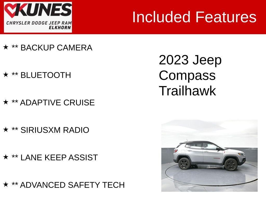 used 2023 Jeep Compass car, priced at $22,425