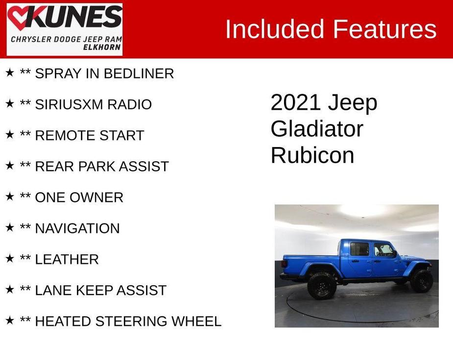 used 2021 Jeep Gladiator car, priced at $37,039