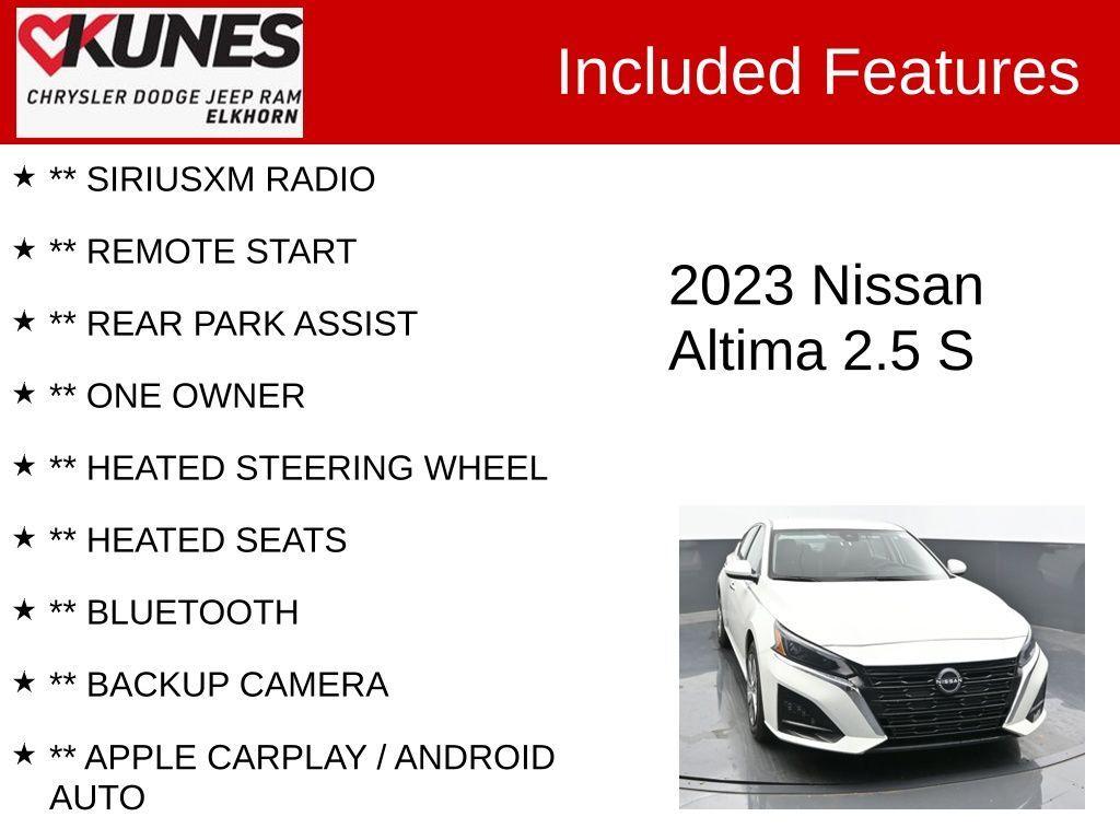 used 2023 Nissan Altima car, priced at $17,135