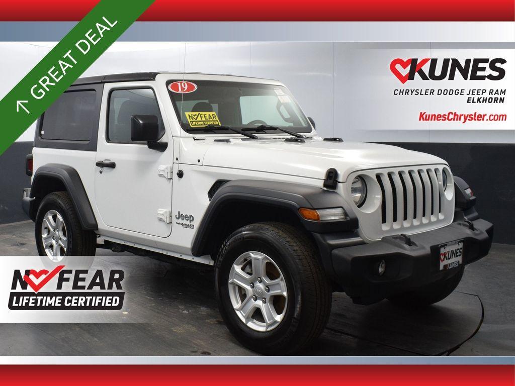 used 2019 Jeep Wrangler car, priced at $19,563