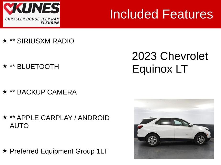 used 2023 Chevrolet Equinox car, priced at $23,245